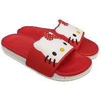 Elegant Kitty Red Flip Flops For Women-thumb2