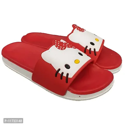 Elegant Kitty Red Flip Flops For Women-thumb3