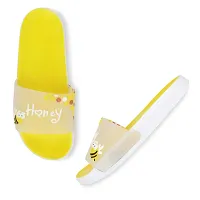 Elegant Honey Yellow Flip Flops For Women-thumb3