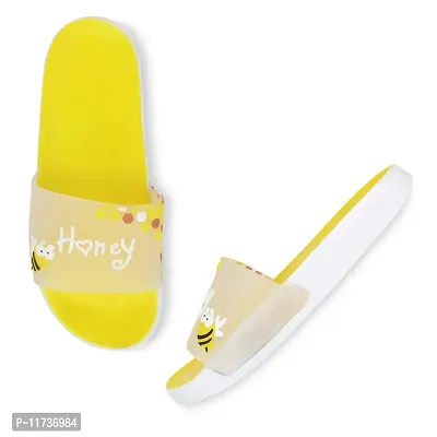 Elegant Honey Yellow Flip Flops For Women-thumb4