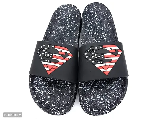 Angel Fashion Men's Black Slipper - UK 10-thumb0