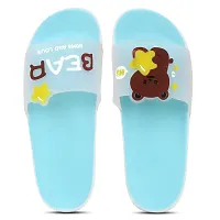 Elegant Bear Blue Flip Flops For Women-thumb1