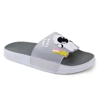 Elegant Spaceman Grey Flip Flops For Women-thumb2