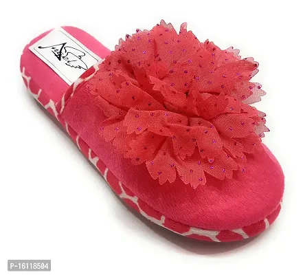 Angel Fashion Winter Flower Slipper Flip Flops for Women's Girls