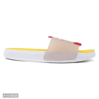 Elegant Cute Cat Yellow Flip Flops For Women-thumb5
