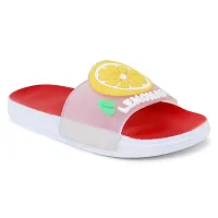 Elegant Lemon Red Flip Flops For Women-thumb2