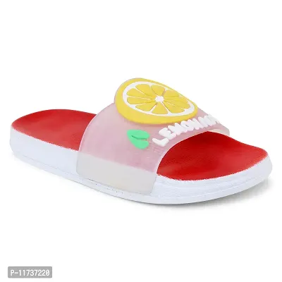 Elegant Lemon Red Flip Flops For Women-thumb3