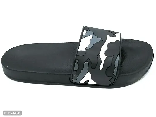 Stylish Military Black Sliders For Men-thumb5