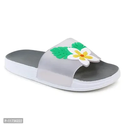 Elegant Bird Grey Flip Flops For Women-thumb3