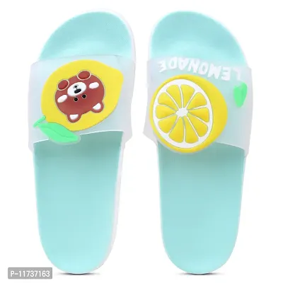 Elegant Lemon Blue Flip Flops For Women-thumb2