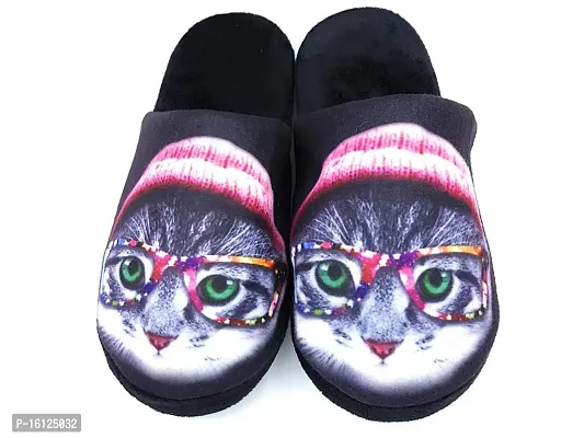 Angel Fashion Winter Kity Aunty Slipper for Girls