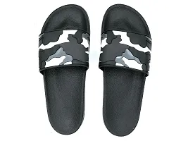 Stylish Military Black Sliders For Men-thumb1