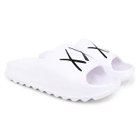 White Eva Flip Flops For Men-thumb1