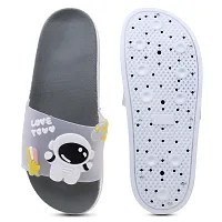 Elegant Spaceman Grey Flip Flops For Women-thumb3