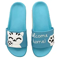 Pampy Angel Welcome  Flat Panther Combo Pack of 2 Slipper/Slides/Flip Flops for Women's/Girls-thumb1