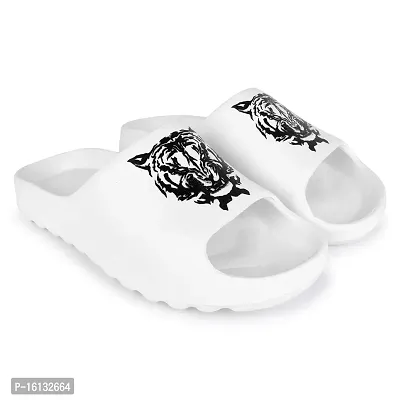 Pampy Angel Zig Zag Tigerr Men's Flip Flops Slides Back Open Household Comfortable Slippers-thumb0
