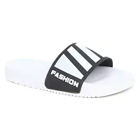 Stylish Fashion White Sliders For Men-thumb3