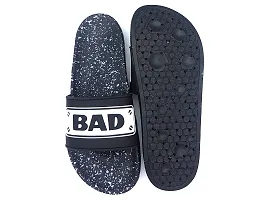 Stylish BadBoy Black Sliders For Men-thumb2