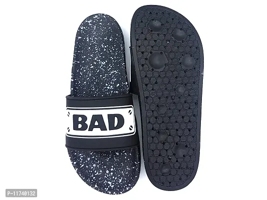 Stylish BadBoy Black Sliders For Men-thumb3