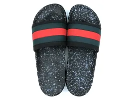 Angel Fashion GI Dotted Slipper/Flip Flops for Men,Black,9 (UK/India)-thumb3