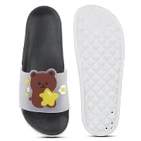 Elegant Bear Black Flip Flops For Women-thumb1