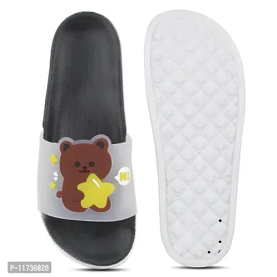 Elegant Bear Black Flip Flops For Women-thumb2