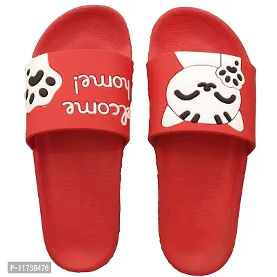 Elegant Welcome Red Flip Flops For Women-thumb3