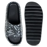 Pampy Angel Zig Zag Abstract Men's Flip Flops Slides Back Open Household Comfortable Slippers-thumb2