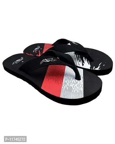 Stylish V Chasil Black Sliders For Men-thumb4