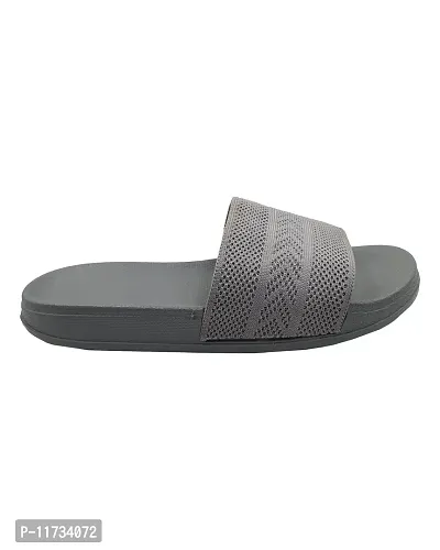 Elegant Fly Knit Arrow Grey Flip Flops For Women-thumb5