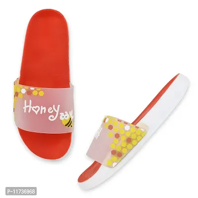 Elegant Honey Red Flip Flops For Women-thumb5