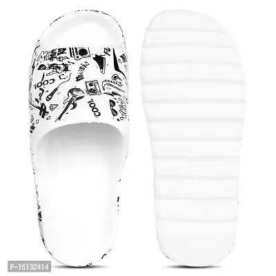 White Flip Flops   Slippers For Men-thumb3