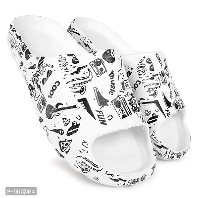 White Flip Flops   Slippers For Men-thumb5