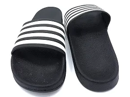 Stylish 4Line Classy Black Sliders For Men-thumb3