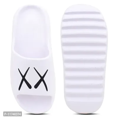 White Eva Flip Flops For Men-thumb4