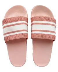 Elegant Fly Knit 2line Pink Flip Flops For Women-thumb1