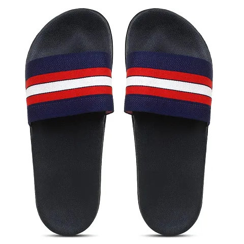 Pampy Angel Fly Men 99 Stripes p Men's Flip Flops Slides Back Open Household Comfortable Slippers, ()