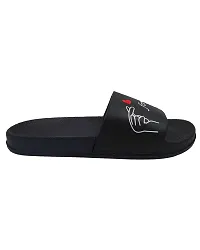 Elegant Love Black Flip Flops For Women-thumb4