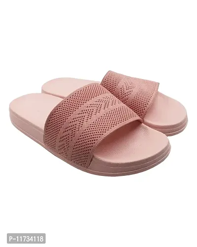 Elegant Fly Knit Arrow Pink Flip Flops For Women-thumb5