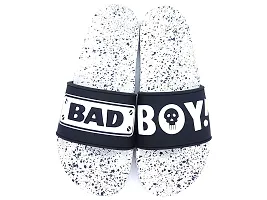 Stylish BadBoy White Sliders For Men-thumb1