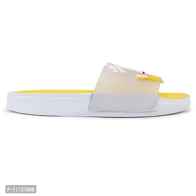 Elegant Spaceman Yellow Flip Flops For Women-thumb5