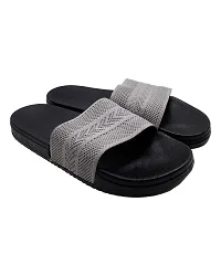 Pampy Angel Flyknite Men Arrow Men's Flip Flops Slides Back Open Household Comfortable Slippers Grey,6 (UK/India)-thumb2