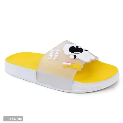 Elegant Spaceman Yellow Flip Flops For Women-thumb3