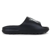 Stylish Zig Zag Double X Black Sliders For Men-thumb4