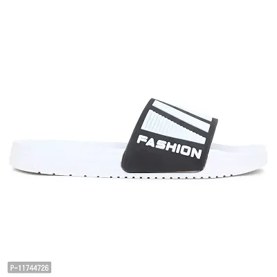 Stylish Fashion White Sliders For Men-thumb5