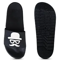 Stylish Trendy Moochii Black Sliders For Men-thumb4