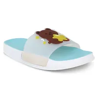 Elegant Bear Blue Flip Flops For Women-thumb2