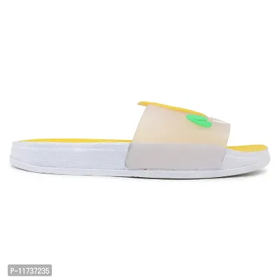 Elegant Lemon Yellow Flip Flops For Women-thumb5