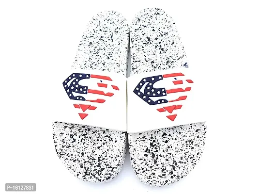 Pampy Angel BadBoy Style  Superman Dotted Combo Pack of 2 Slipper/Slides/Flip Flops for Men-thumb4