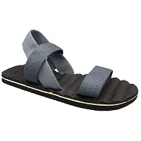 Pampy Angel Belt Sandal Men's Clogs Sandal Slippers Flip Flops Houselhold Comfortable Grey,7 (UK India)-thumb1